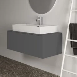 Ideal Standard Conca Waschtischpaket 100 X 49,5 Cm, Mit Hahnloch, Mit Spiegel, 1 Auszug -Günstiges AquaForma Geschäft ideal standard badmoebel conca waschtischpakete 80 7117761