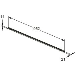 Ideal Standard Conca LED-Schubladenleuchte 96 Cm