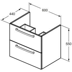 Ideal Standard Eurovit Plus Möbelwaschtischpaket 61 Cm -Günstiges AquaForma Geschäft ideal standard badmoebel eurovit moebelwaschtischpaket 61 6982518