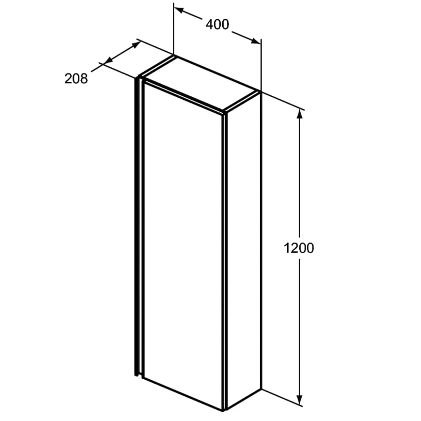 Ideal Standard CONNECT E Halb-Hochschrank 2 Ideal Standard CONNECT E Halb-Hochschrank – Bild 2