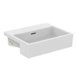 Ideal Standard Extra Halbeinbau-Waschtisch, Ohne Hahnloch, 50 Cm