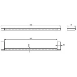 Ideal Standard Connect Handtuchhalter, 60cm